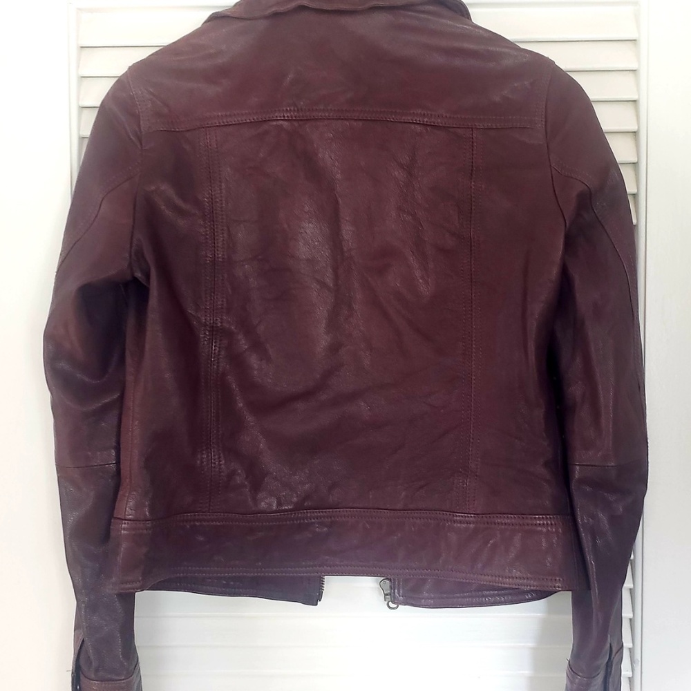 Beautiful deep brown Lucky Brand leather jacket S - Picture 3 of 8